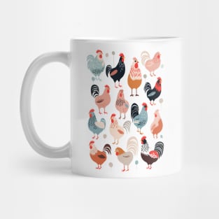 Chick Magnet: Retro Style Chicken Tee Mug